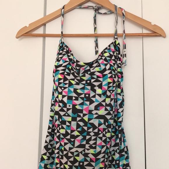 2/$15 Didi Beachwear Geometric 90s Style One Piece Bathing Suit, Size 12 - Picture 11 of 13